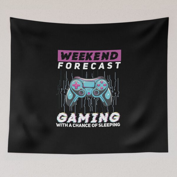 Item preview, Weekend Forecast Gaming With A Chance Funny Computer Geeks designed and sold by StrongShirts.