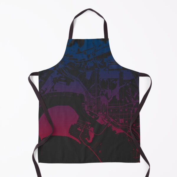 Item preview, San Diego Map Art Pink Blue California USA designed and sold by EpicMaps.
