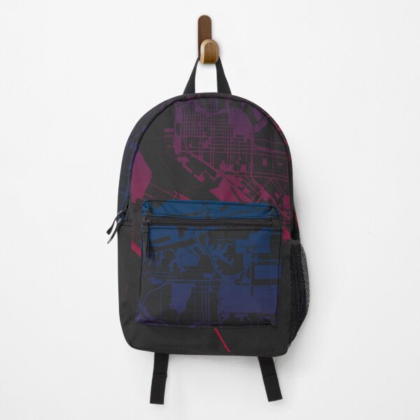 Item preview, San Diego Map Art Pink Blue California USA designed and sold by EpicMaps.