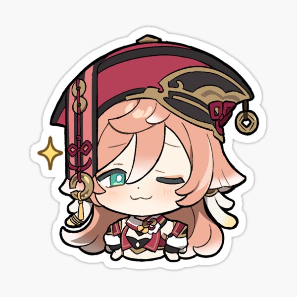 Item preview, Chibi Yanfei - Genshin Impact designed and sold by 1umynst.