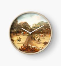 Bullfight in a Divided Ring Clock