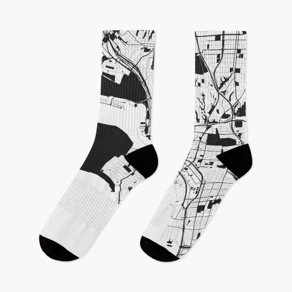Item preview, San Diego Map Art Black white California USA designed and sold by EpicMaps.