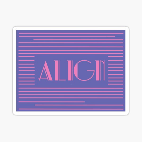 Align Sticker