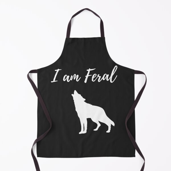 Item preview, I am feral. Wild dog design. Jackal. Coyote. Savage dog. Wolf. designed and sold by Doggymadness.