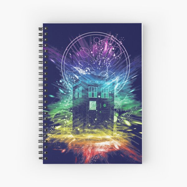 time storm-rainbow version Spiral Notebook
