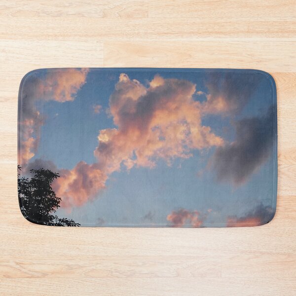 Item preview, Blue Summer Sky And Sunset Colored Clouds designed and sold by The Glasses Girl.