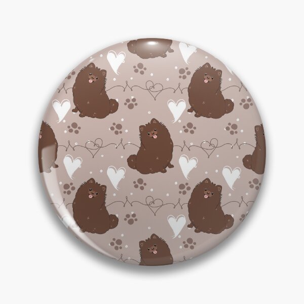 Item preview, LOVE Chocolate Pomeranian designed and sold by Lulupainting.