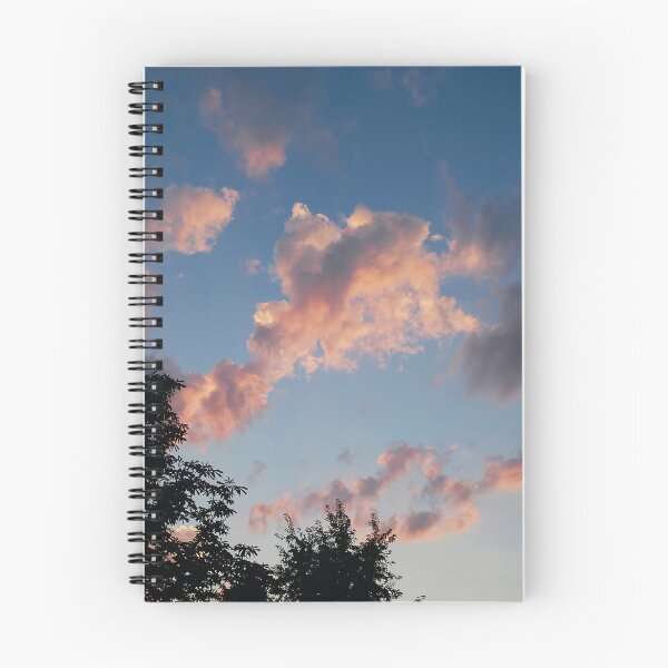 Item preview, Blue Summer Sky And Sunset Colored Clouds designed and sold by The Glasses Girl.