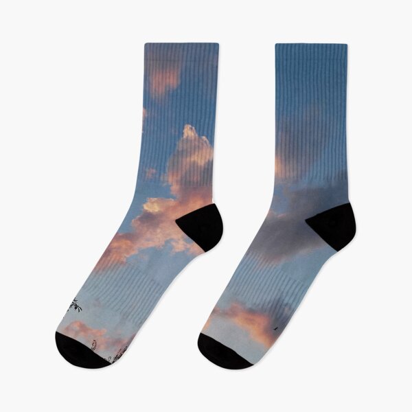 Item preview, Blue Summer Sky And Sunset Colored Clouds designed and sold by The Glasses Girl.