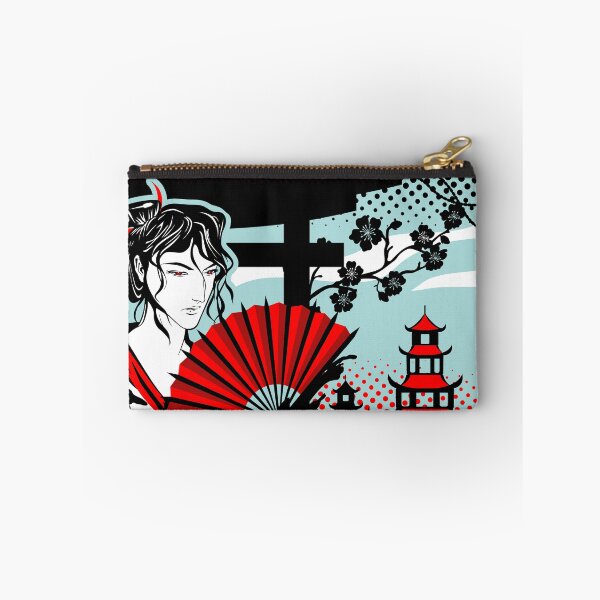 Item preview, Japanese Red Fan Man Torii Gate Shrine designed and sold by BakaOutfit.
