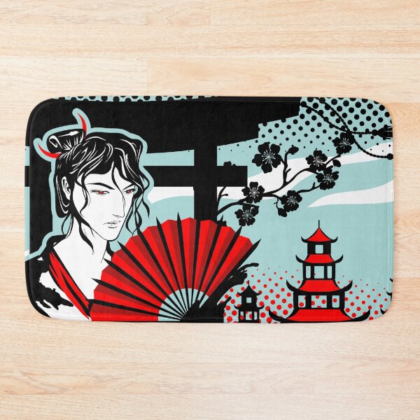 Item preview, Japanese Red Fan Man Torii Gate Shrine designed and sold by BakaOutfit.