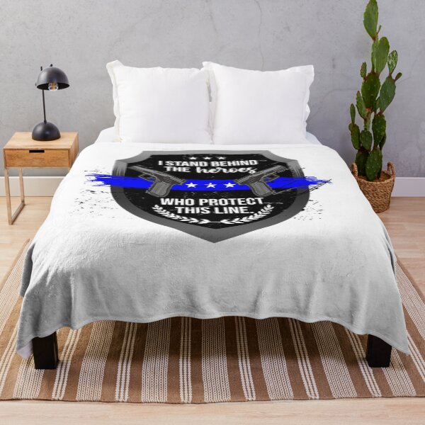 Item preview, Art Back Police Blue Funny Gift designed and sold by Almeida674.