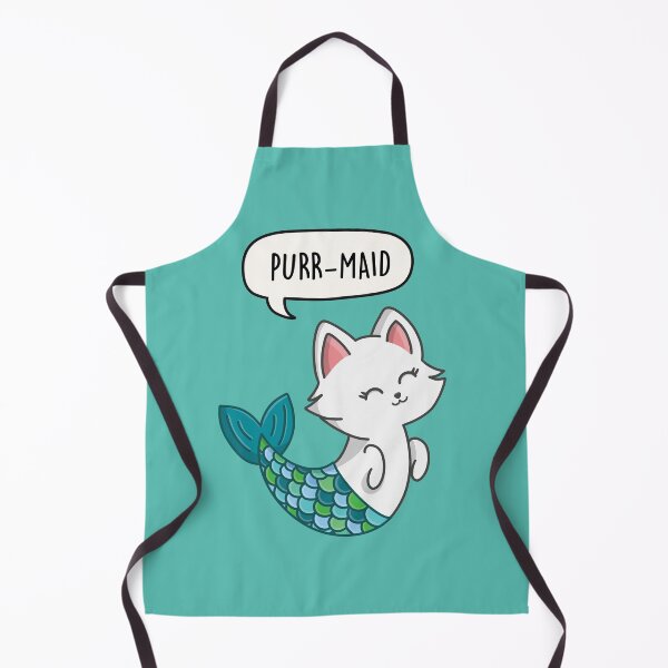 Item preview, Puurmaid - Cat mermaid pun gift designed and sold by LEFDDesigns.