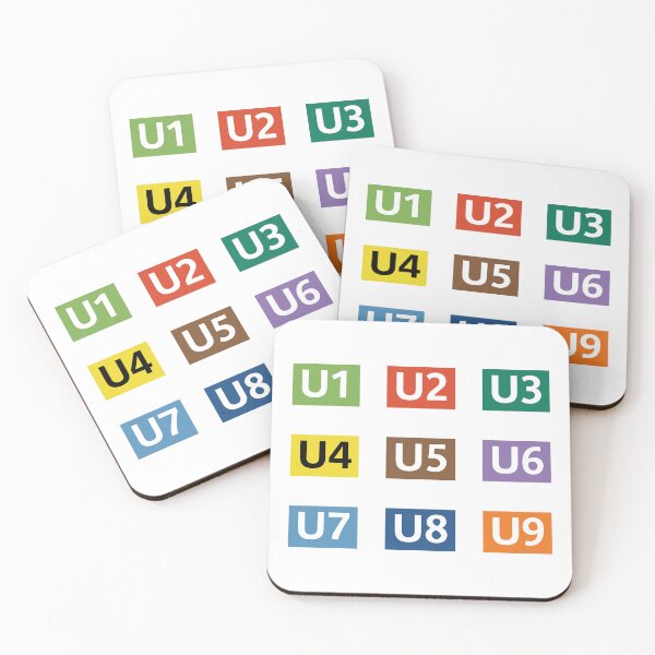 Item preview, Berlin U-Bahn Lines Signs designed and sold by TransportFans.