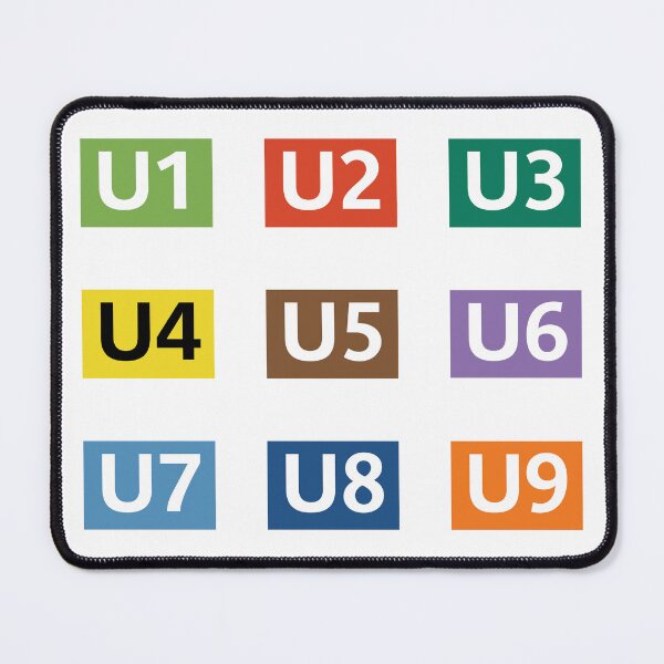 Item preview, Berlin U-Bahn Lines Signs designed and sold by TransportFans.