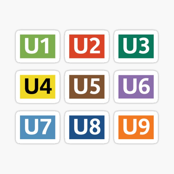 Artikel-Vorschau von Schilder der Berliner U-Bahn-Linien, designt und verkauft von TransportFans.