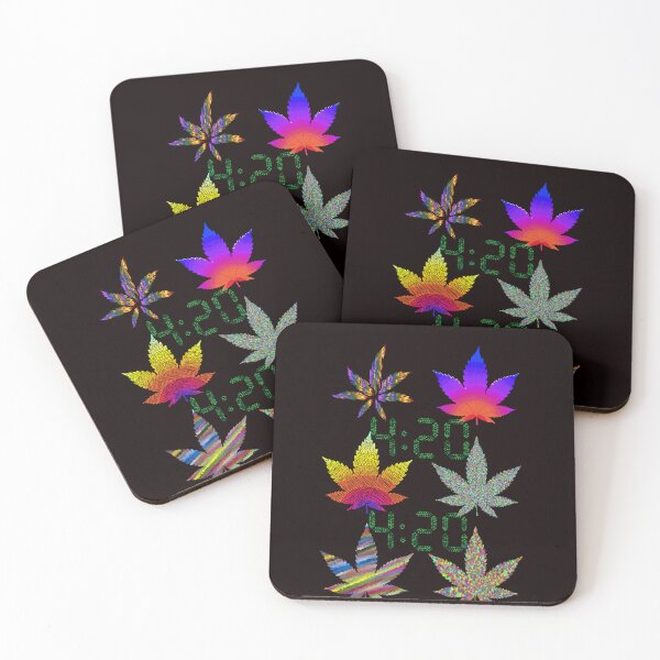 Aperçu de l'œuvre MOTIF DE COULEUR DE FEUILLE DE MARIJUANA. créée et vendue par BestDesignbySof.