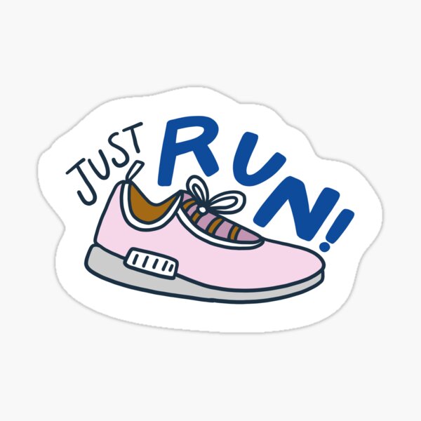 Just Run Sticker Sticker