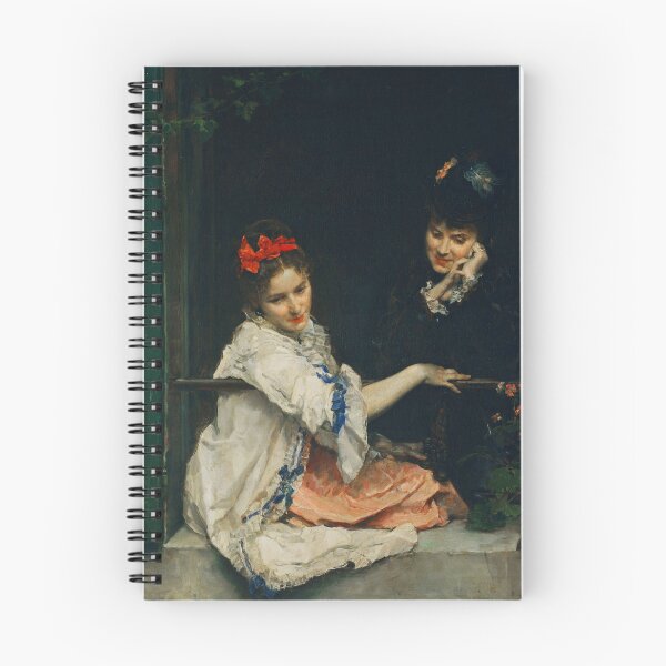 Item preview, Victorian Girls at a window designed and sold by Vintage Designs +.