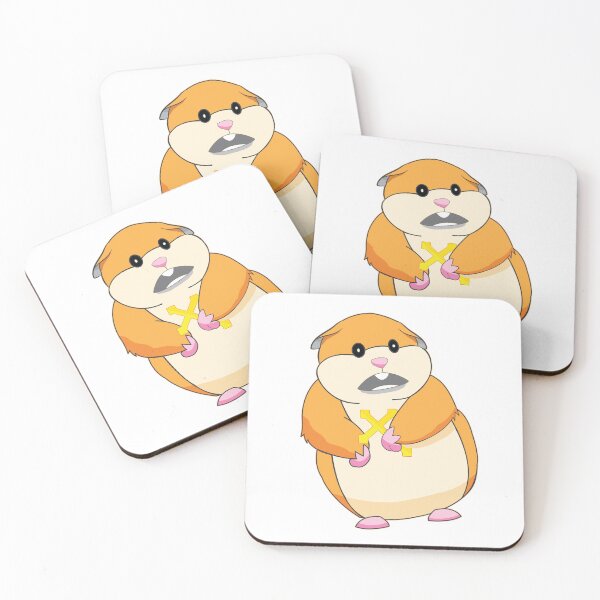 Item preview, Scared Hamster With Cross Meme Hammond  designed and sold by alltheprints.