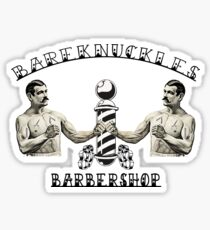 Bareknuckles Barbershop Sticker