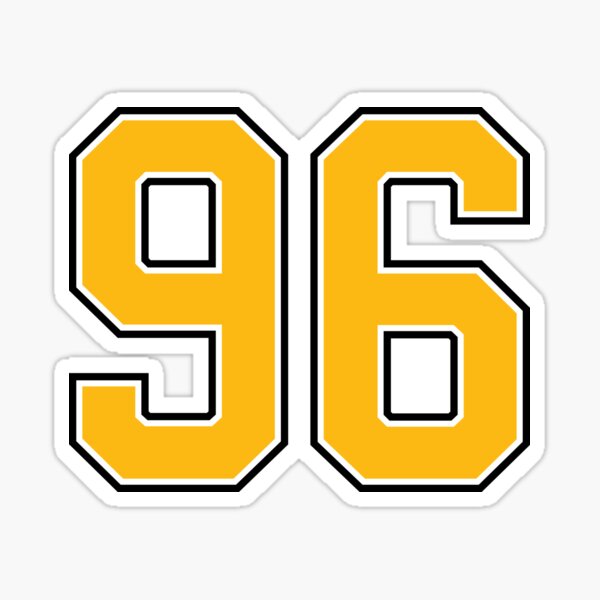 Ninety-Six Jersey Number Sports 96 Sticker for Sale by