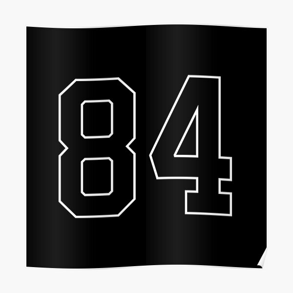 08 American Football Classic Vintage Sport Jersey Number in black number on  white background for american football, baseball or basketball Poster for  Sale by Marcin Adrian