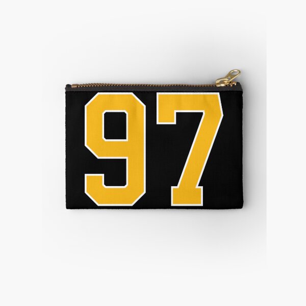 Artikelvorschau, Gelbes Glücks-Sporttrikot Nummer 97 siebenundneunzig entworfen und verkauft von HeavyStyle.