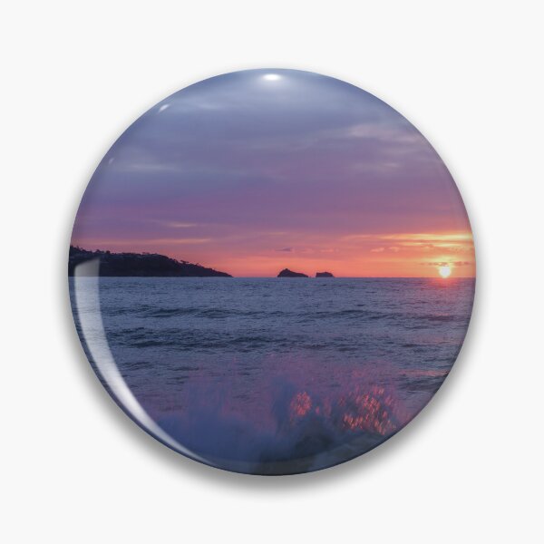 Item preview, Fiery Waves Thatcher Rock Sunrise designed and sold by rawshutterbug.