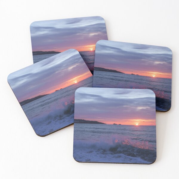 Item preview, Fiery Waves Thatcher Rock Sunrise designed and sold by rawshutterbug.