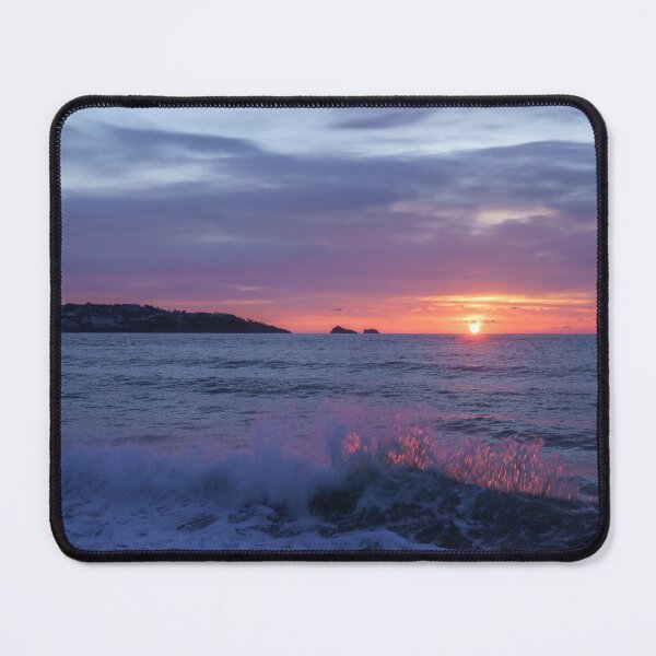 Item preview, Fiery Waves Thatcher Rock Sunrise designed and sold by rawshutterbug.