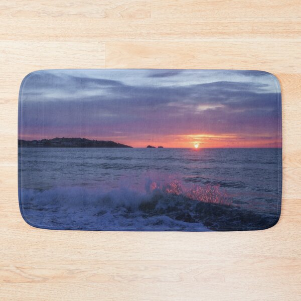 Item preview, Fiery Waves Thatcher Rock Sunrise designed and sold by rawshutterbug.