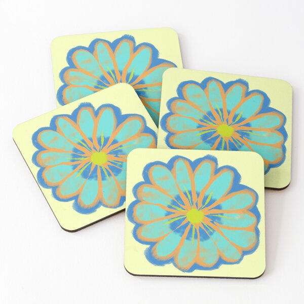 Item preview, Pretty blue and yellow flower  designed and sold by Mary Jane Lange.
