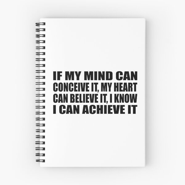 Item preview, If my mind can conceive it, my heart can believe it, I know I can achieve it designed and sold by Colorfulandfun.