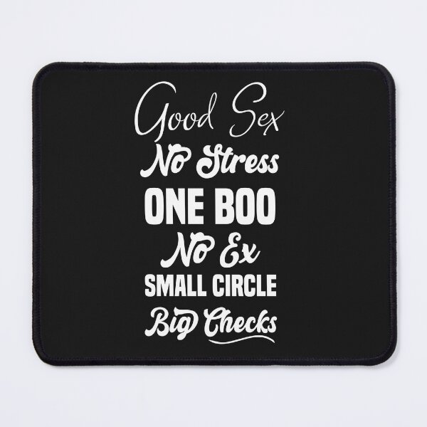 Item preview, good sex no stress one boo no ex small circle big checks designed and sold by Crystakim.