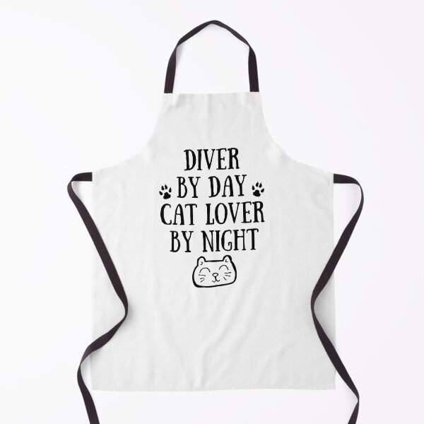 Item preview, Diver by day. Cat lover by night designed and sold by TheGreenGoat.