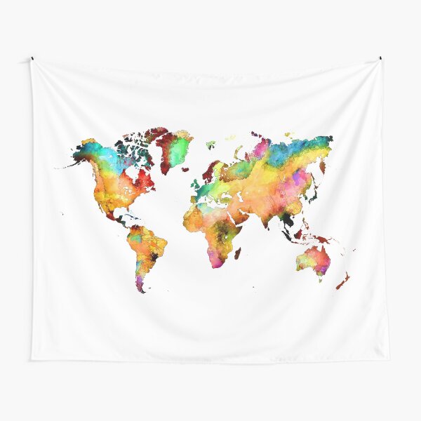 world map 71 #map #worldmap Tapestry