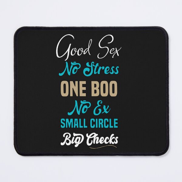 Item preview, good sex no stress one boo no ex small circle big checks designed and sold by Crystakim.