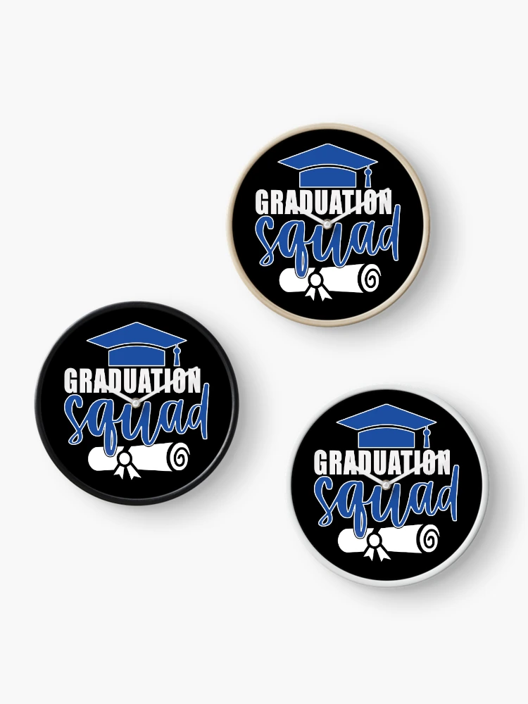 Thumbnail 3 of 4, Clock, Graduation Squad  designed and sold by BuxomBabe21.