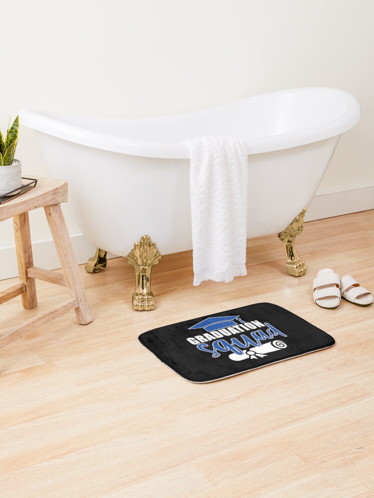 Thumbnail 2 of 6, Bath Mat, Graduation Squad  designed and sold by BuxomBabe21.
