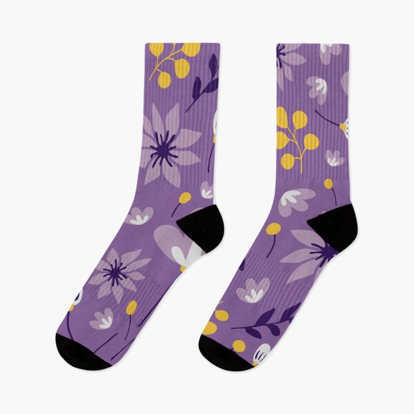 Item preview, Purple And Gold Summer Floral Seamless Pattern designed and sold by RedTomasB.