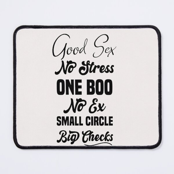 Item preview, good sex no stress one boo no ex small circle big checks designed and sold by Crystakim.