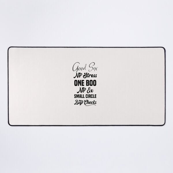 Item preview, good sex no stress one boo no ex small circle big checks designed and sold by Crystakim.