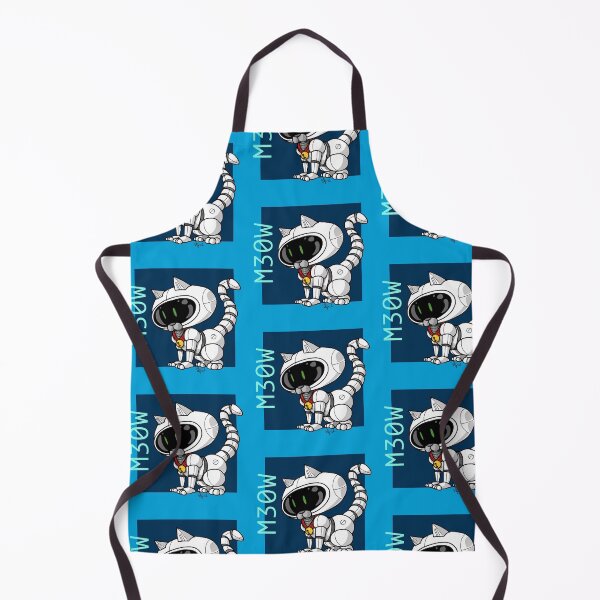 Item preview, Robo kitty white, blue background designed and sold by Pittstop.