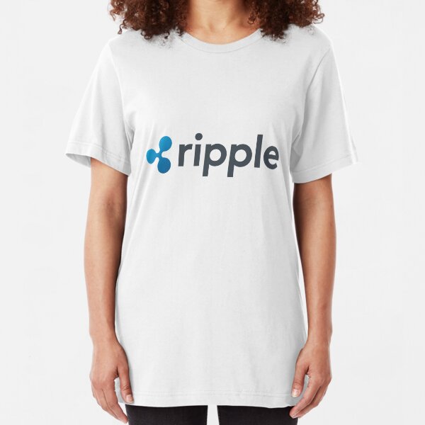 Ripple Crypto Currency Slim Fit T-Shirt