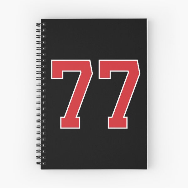 Item preview, Sports Number 77, red black color lucky sport seventy seven designed and sold by ArtIsParty.