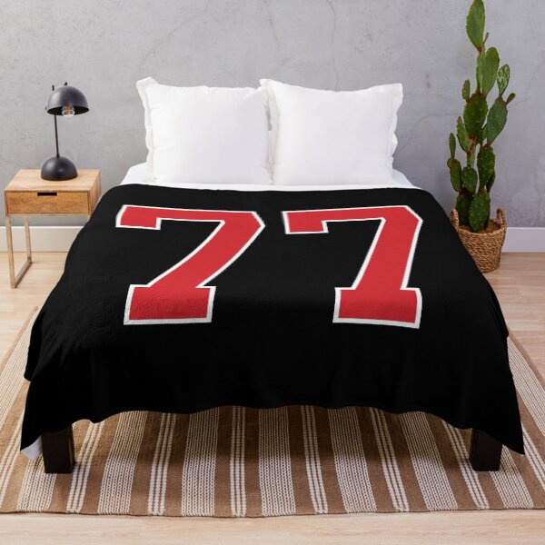 Item preview, Sports Number 77, red black color lucky sport seventy seven designed and sold by ArtIsParty.