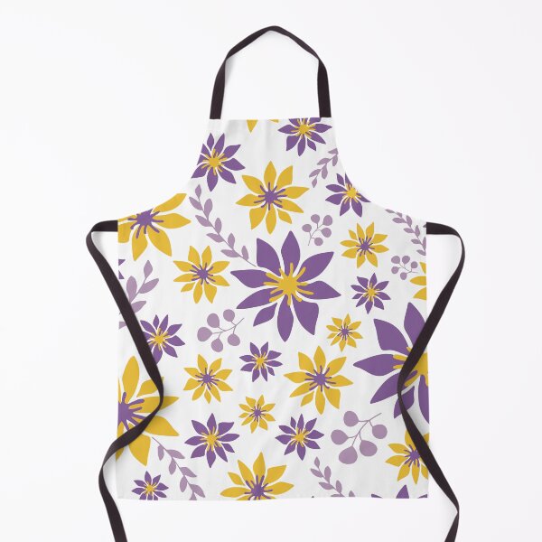 Aperçu de l'œuvre Motif floral sans couture d'été violet et or créée et vendue par RedTomasB.