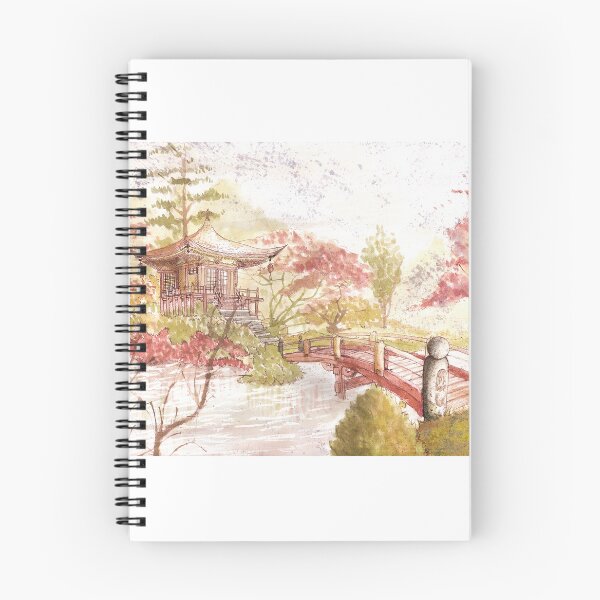 Item preview, japanese temple designed and sold by valentinawings.