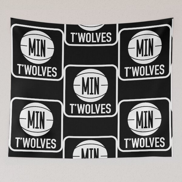 Item preview, Vintage 70's-Styled Basketball Decal - Minnesota Timberwolves (White)  designed and sold by Patricia804107.